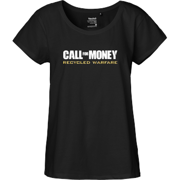 Call for Money Fairtrade Loose Fit Girlie - black