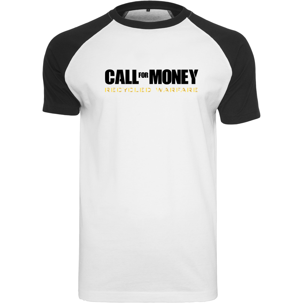 IamHaRa Call for Money T-Shirt Raglan Tee white