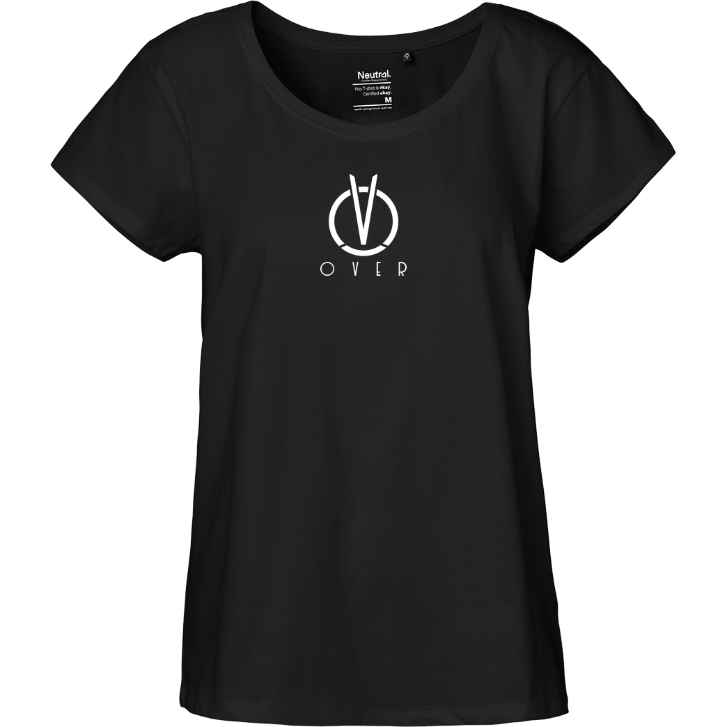CanBroke Can - Over Logo T-Shirt Fairtrade Loose Fit Girlie - black