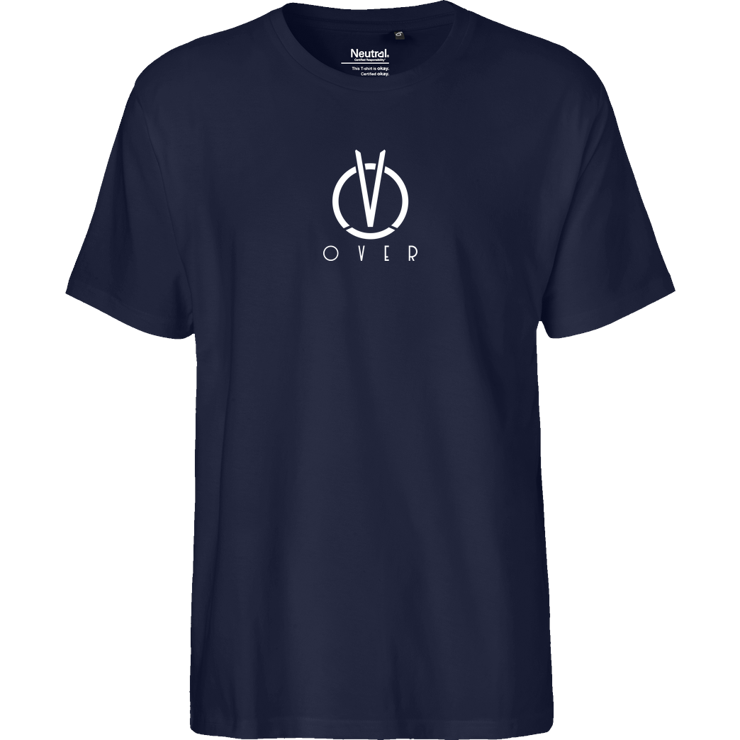 CanBroke Can - Over Logo T-Shirt Fairtrade T-Shirt - navy