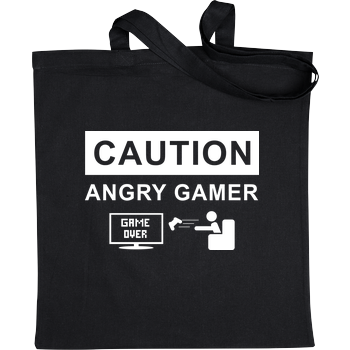Caution! Angry Gamer Bag Black
