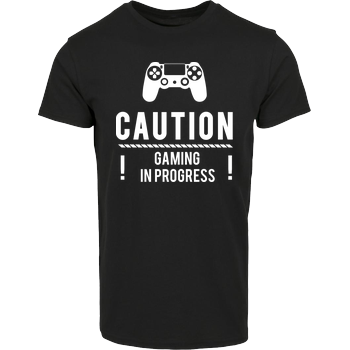 Caution Gaming v1 House Brand T-Shirt - Black