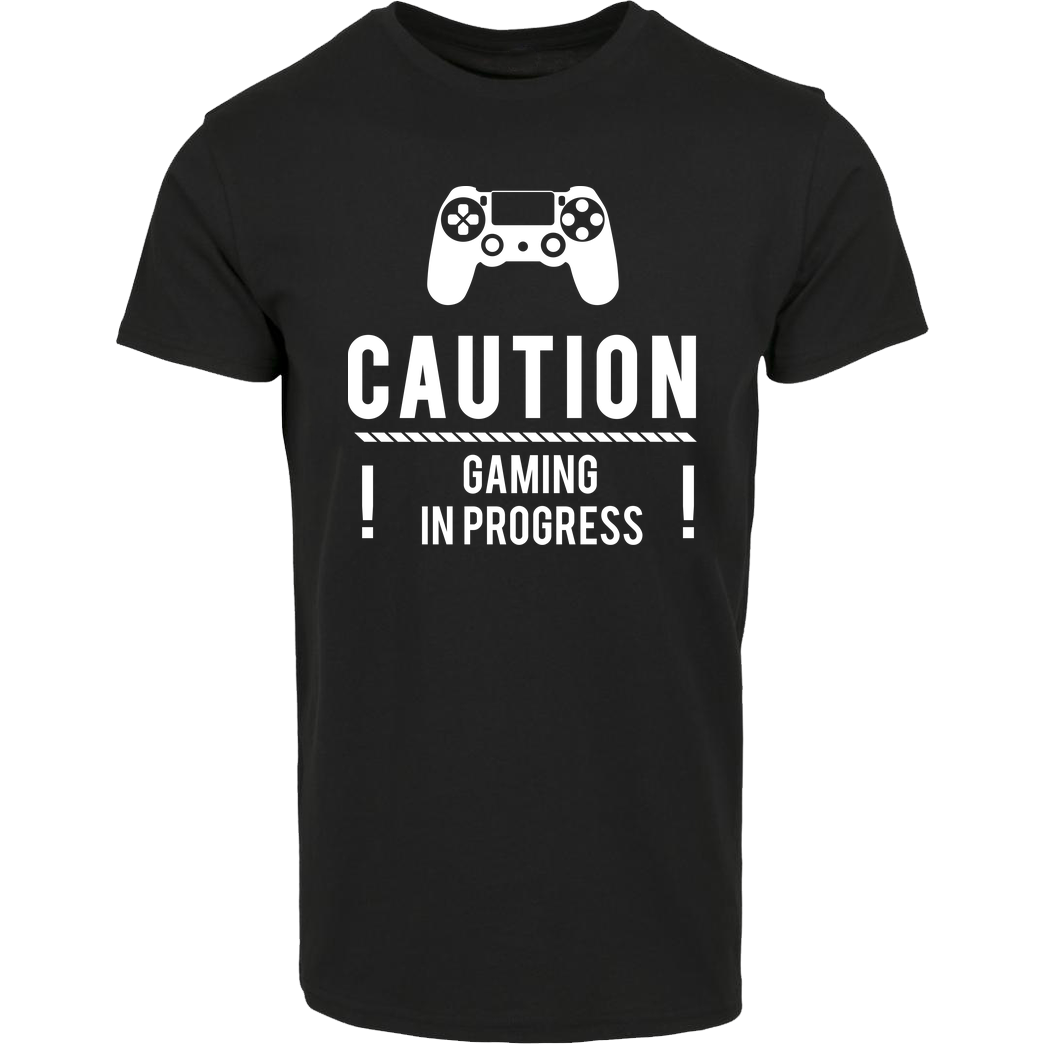 bjin94 Caution Gaming v1 T-Shirt House Brand T-Shirt - Black