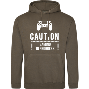 Caution Gaming v1 JH Hoodie - Khaki