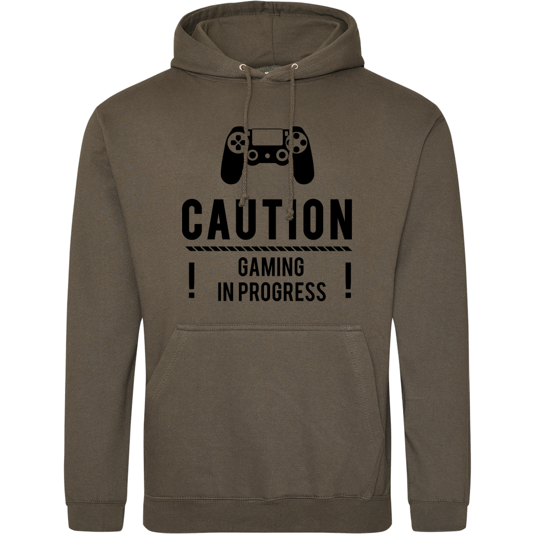 bjin94 Caution Gaming v1 Sweatshirt JH Hoodie - Khaki