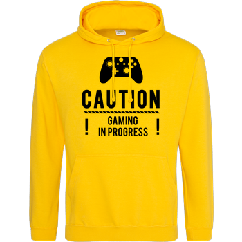 Caution Gaming v2 JH Hoodie - Gelb