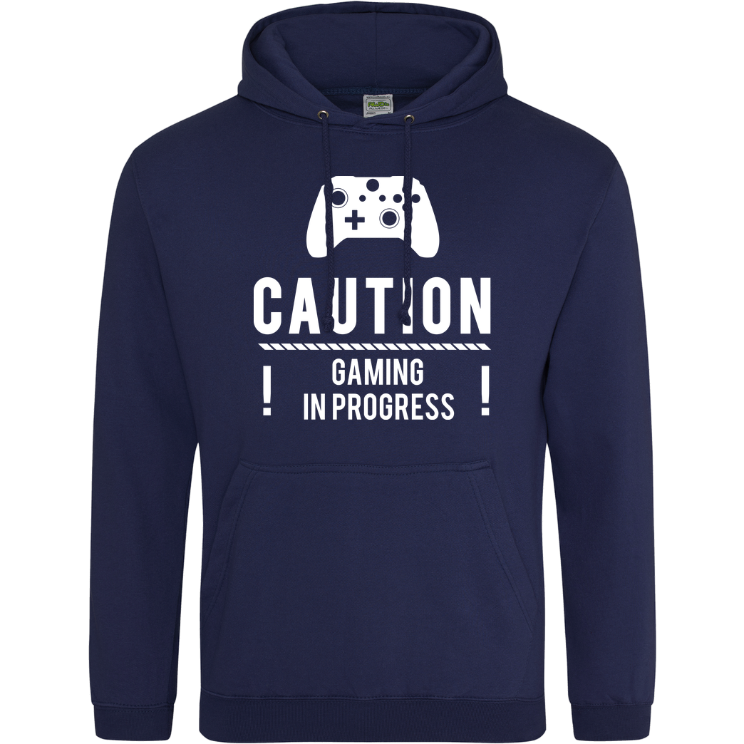 bjin94 Caution Gaming v2 Sweatshirt JH Hoodie - Navy