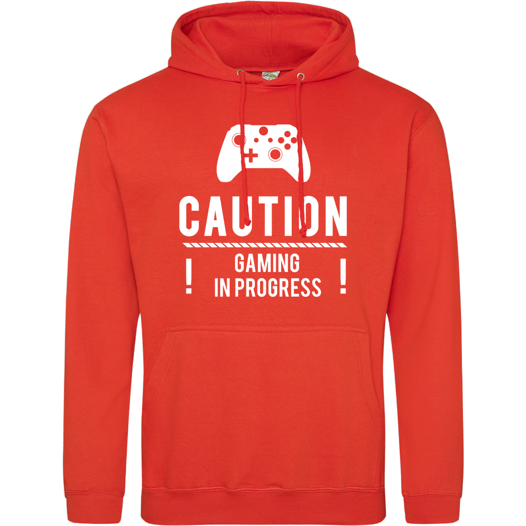 bjin94 Caution Gaming v2 Sweatshirt JH Hoodie - Orange