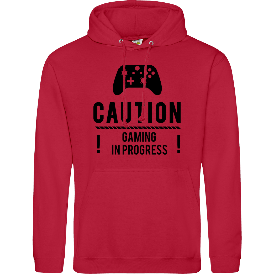 bjin94 Caution Gaming v2 Sweatshirt JH Hoodie - red