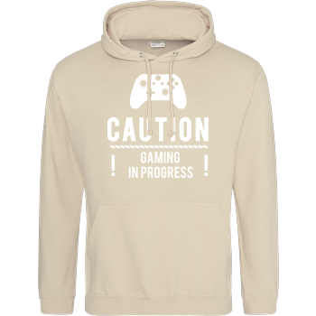 Caution Gaming v2 JH Hoodie - Sand