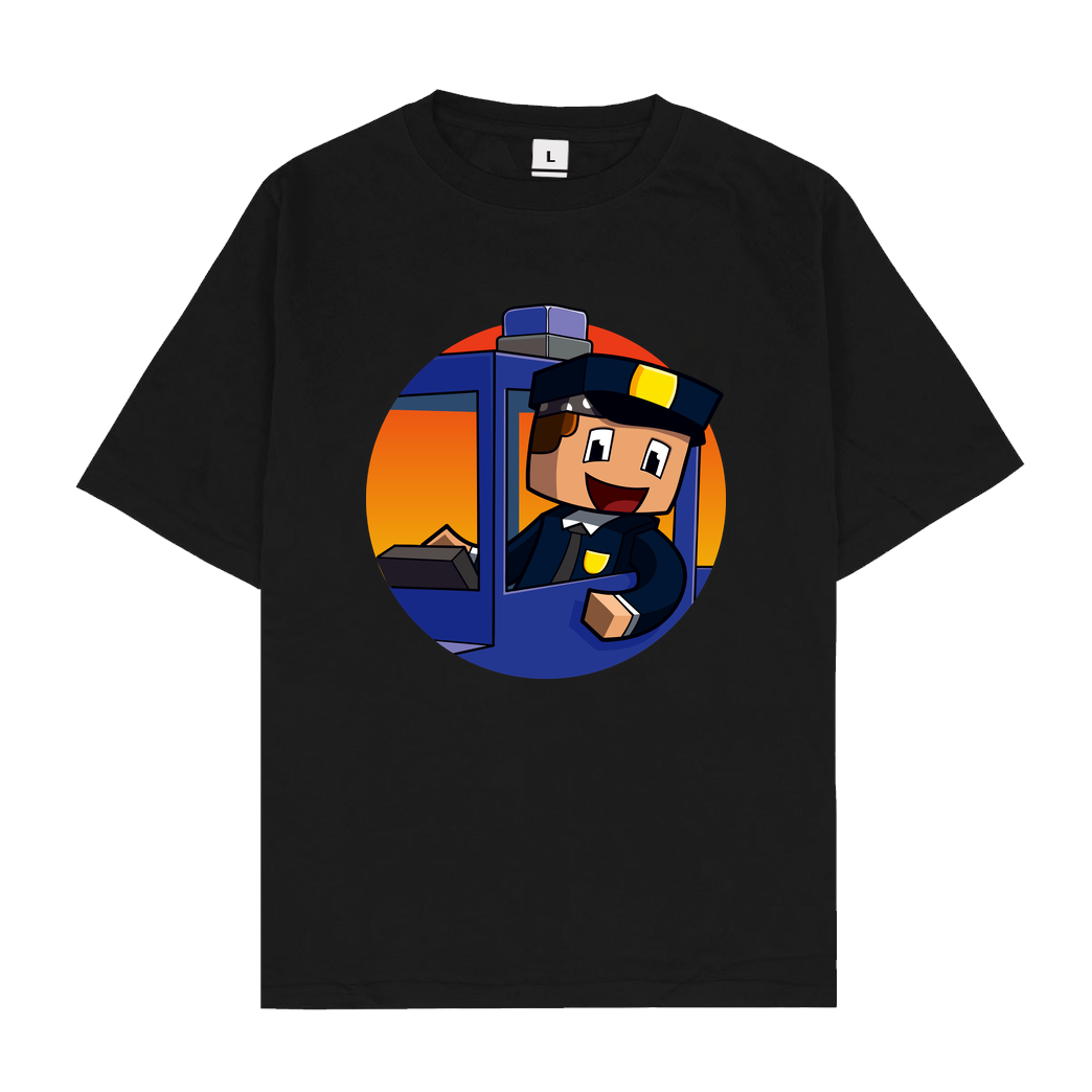 Centex Centex - Polizei T-Shirt Oversize T-Shirt - Black