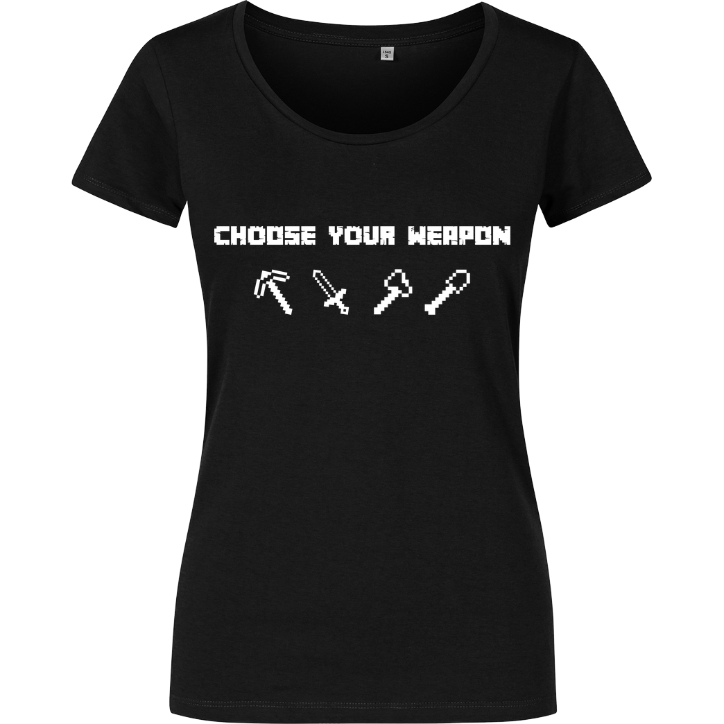 bjin94 Choose Your Weapon MC-Edition T-Shirt Girlshirt schwarz