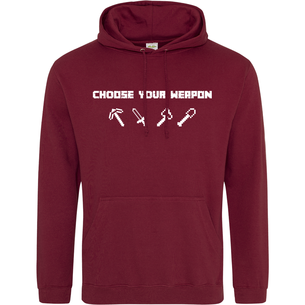 bjin94 Choose Your Weapon MC-Edition Sweatshirt JH Hoodie - Bordeaux