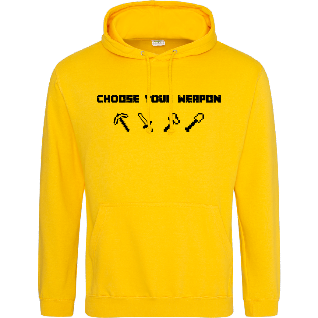 bjin94 Choose Your Weapon MC-Edition Sweatshirt JH Hoodie - Gelb