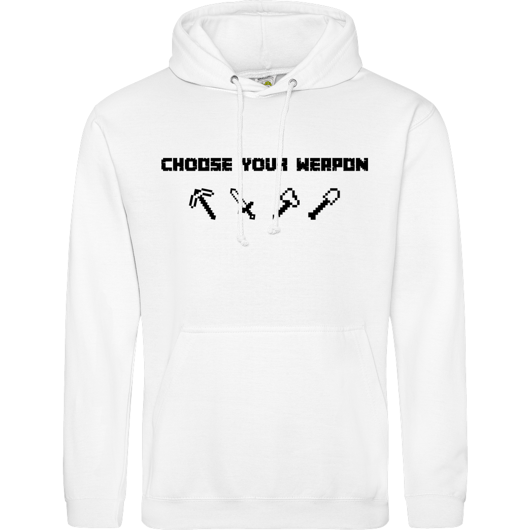 bjin94 Choose Your Weapon MC-Edition Sweatshirt JH Hoodie - Weiß