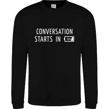 Conversation Starts in 12% JH Sweatshirt - Schwarz