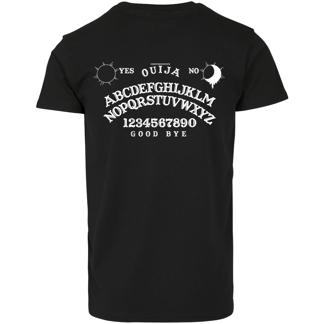 CreepyPastaPunch CreepyPastaPunch - Ouija white T-Shirt House Brand T-Shirt - Black