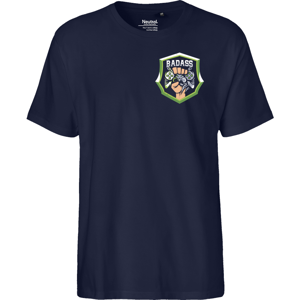Danny Jesden Danny Jesden - Gamer Pocket T-Shirt Fairtrade T-Shirt - navy