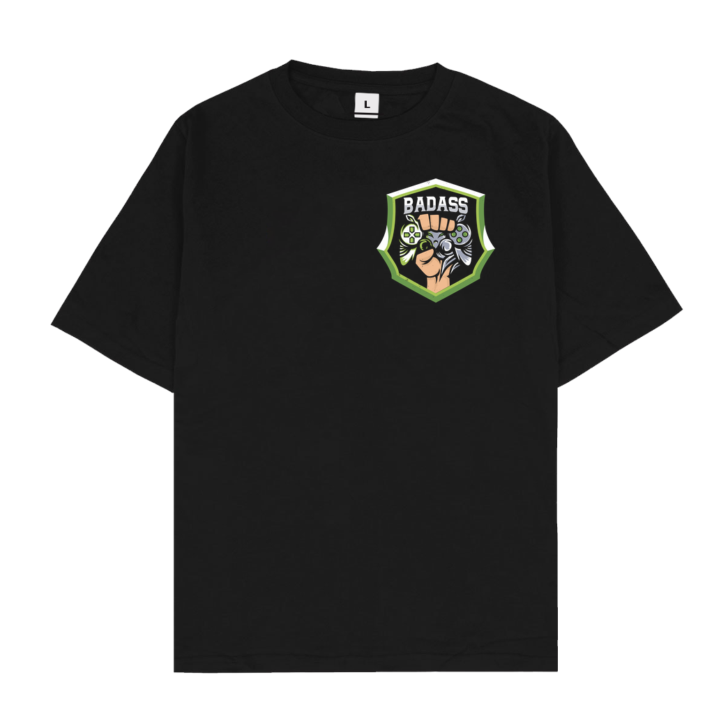 Danny Jesden Danny Jesden - Gamer Pocket T-Shirt Oversize T-Shirt - Black