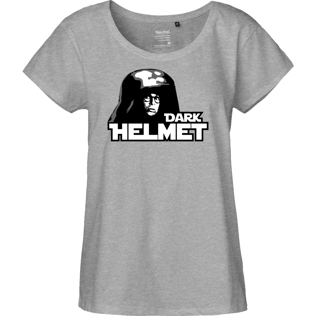Lennart Dark Helmet T-Shirt Fairtrade Loose Fit Girlie - heather grey