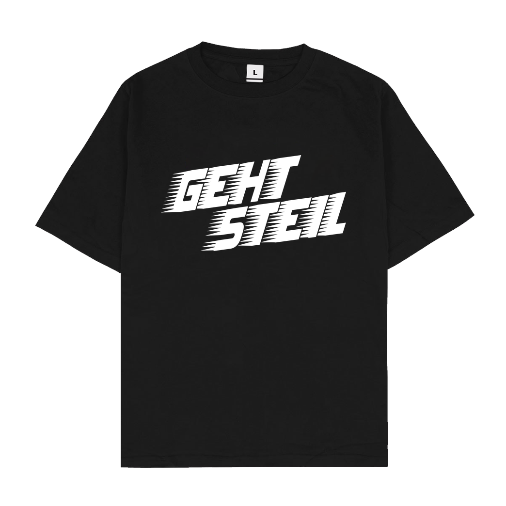 DavidBost David Bost - Classic Geht Steil 2.0 T-Shirt Oversize T-Shirt - Black