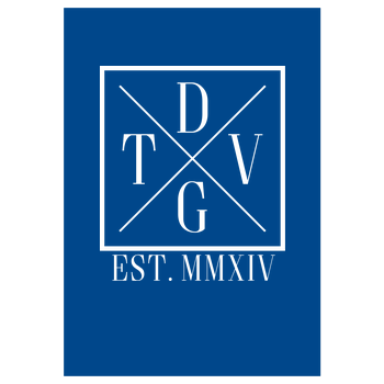 DennisGamingTV - X-Logo Art Print blue