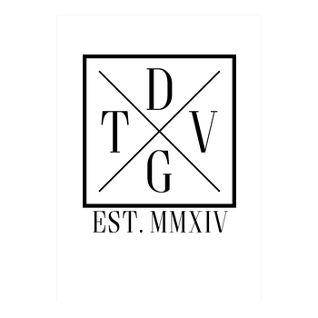 DennisGamingTV - X-Logo Kunstdruck weiss