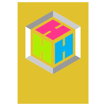 Der Hacki - Logo Art Print yellow