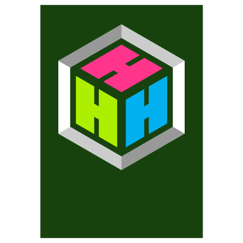 Der Hacki - Logo Art Print green