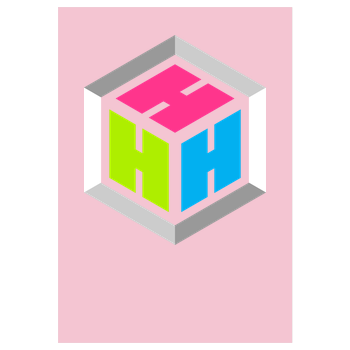 Der Hacki - Logo Art Print pink