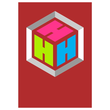 Der Hacki - Logo Art Print red