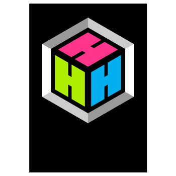 Der Hacki - Logo Art Print black