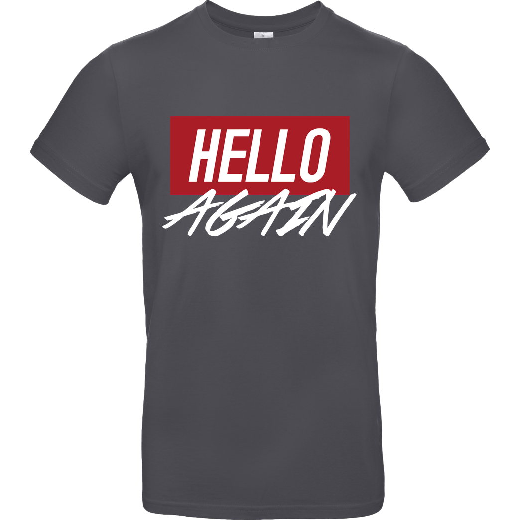 Der Keller Der Keller - Hello Again Red T-Shirt B&C EXACT 190 - Dark Grey