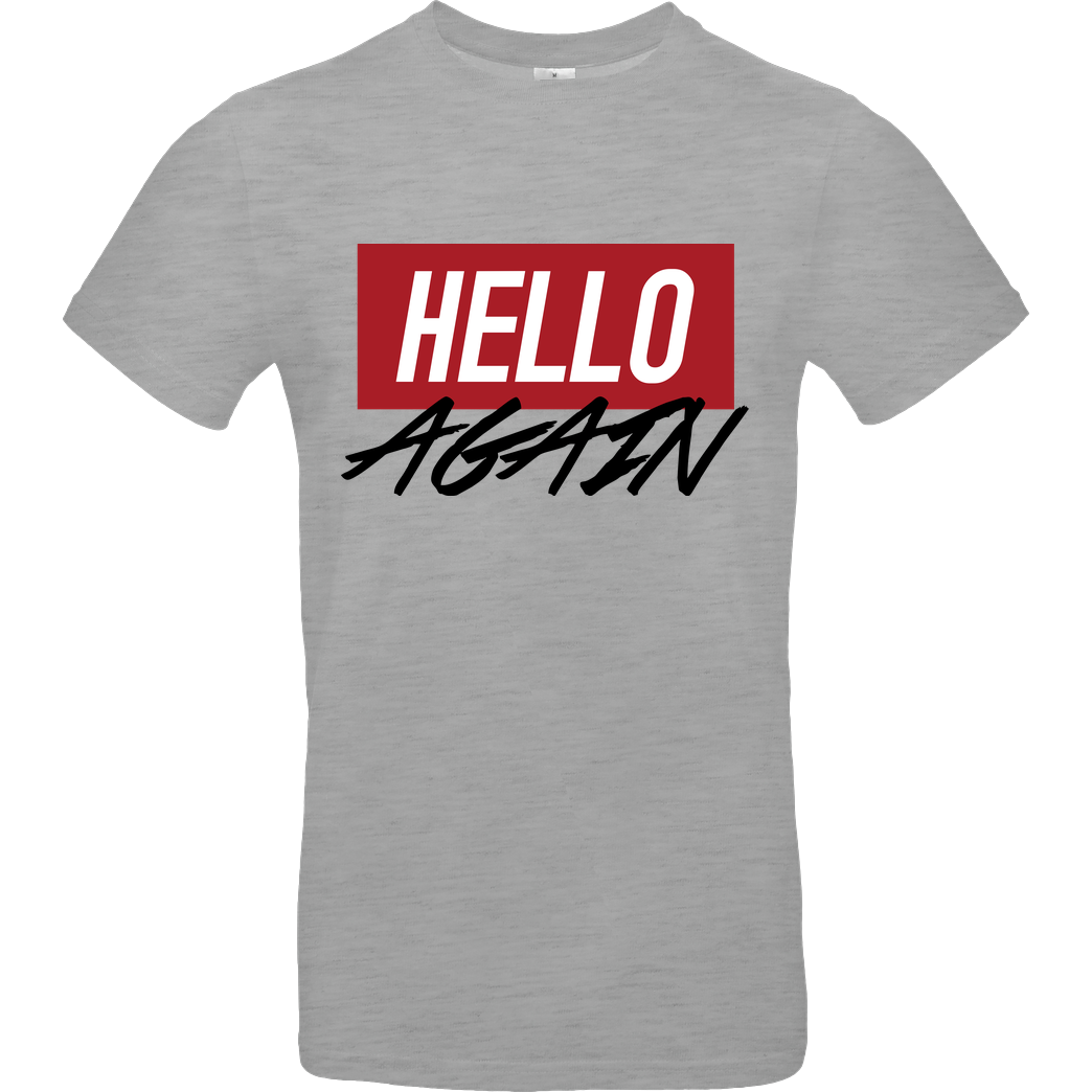 Der Keller Der Keller - Hello Again Red T-Shirt B&C EXACT 190 - heather grey