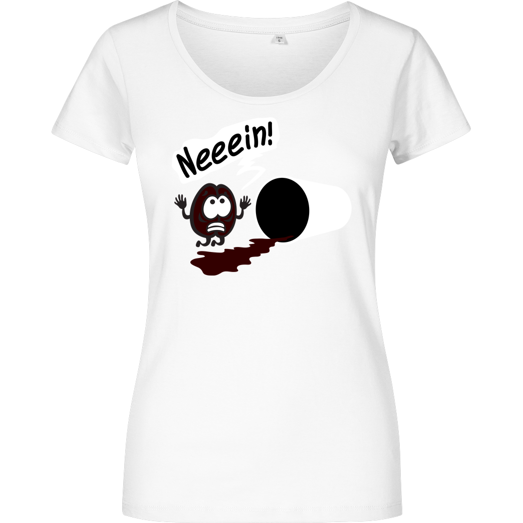 Kopfzirkus Oh no! Coffee T-Shirt Girlshirt weiss