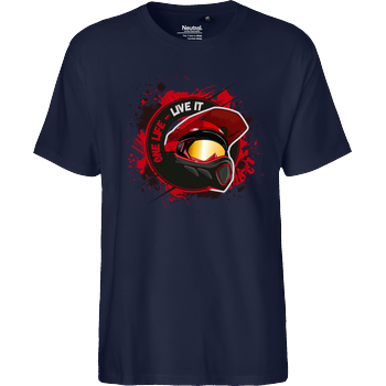 Derne - Helmet Fairtrade T-Shirt - navy