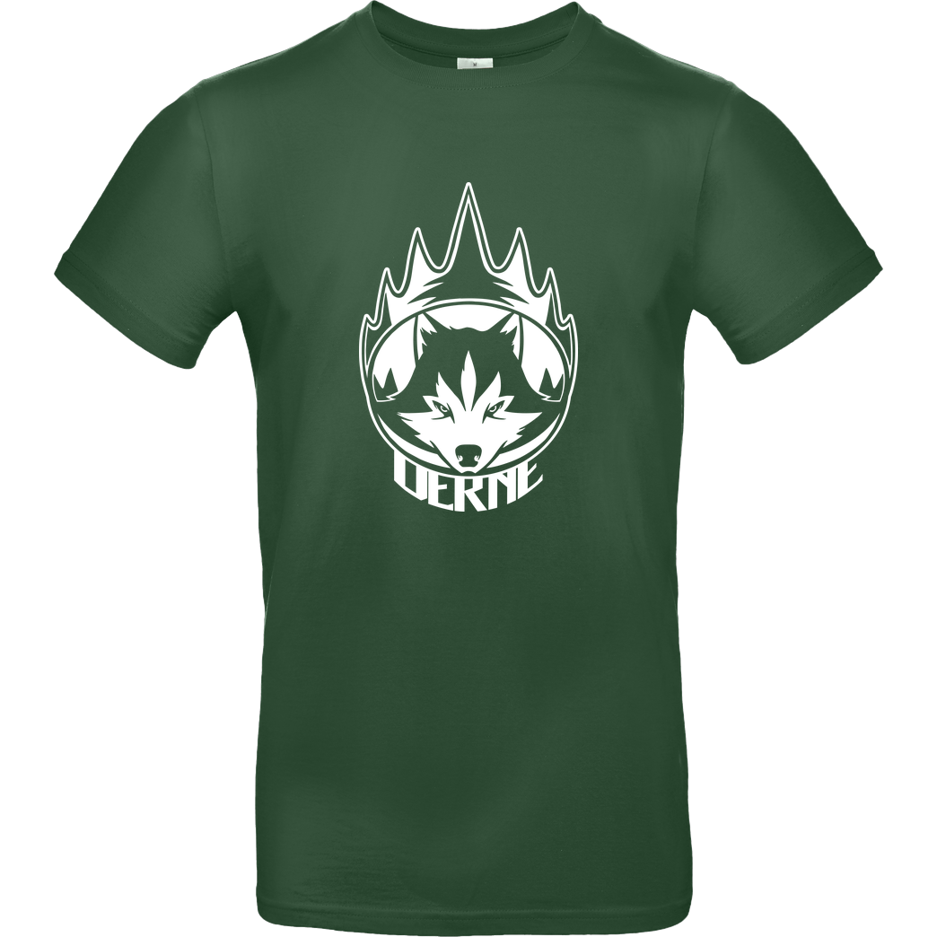 Derne Derne - Wolf T-Shirt B&C EXACT 190 -  Bottle Green