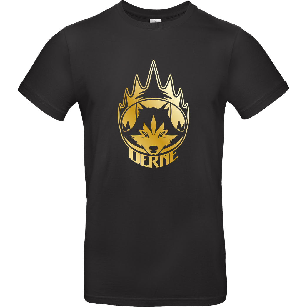 Derne Derne - Wolf T-Shirt B&C EXACT 190 - Black