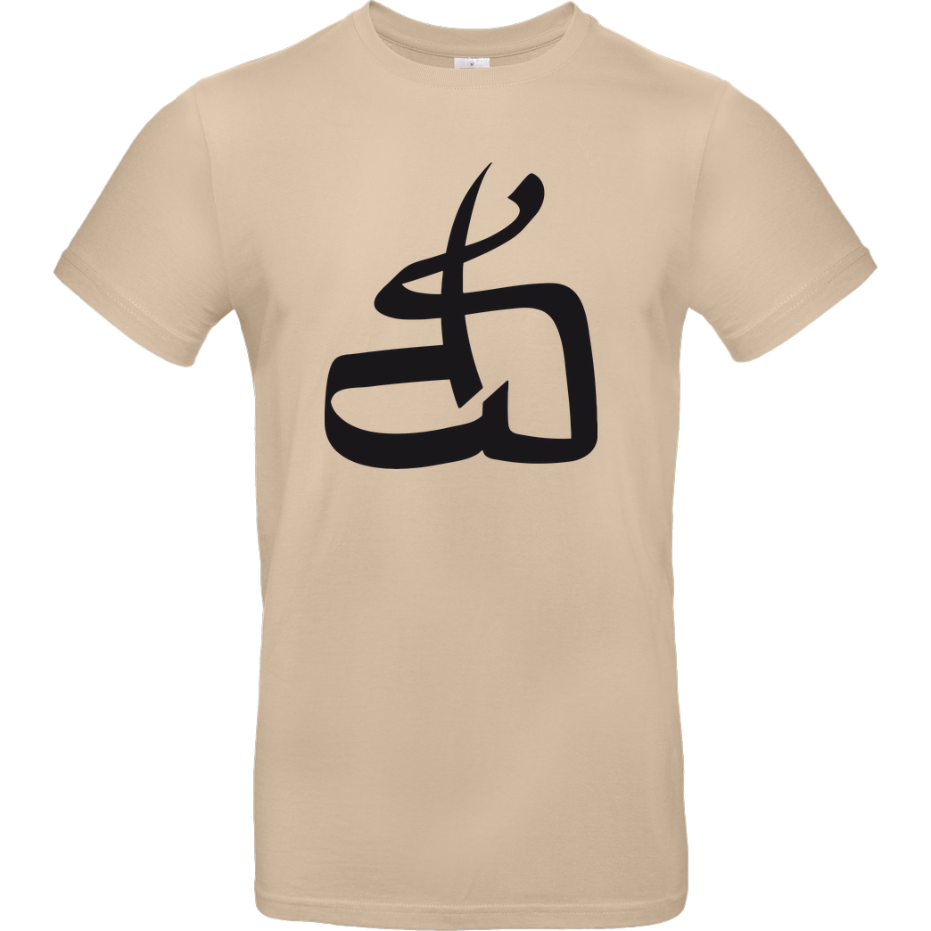 DerSorbus DerSorbus - Kalligraphie Logo T-Shirt B&C EXACT 190 - Sand