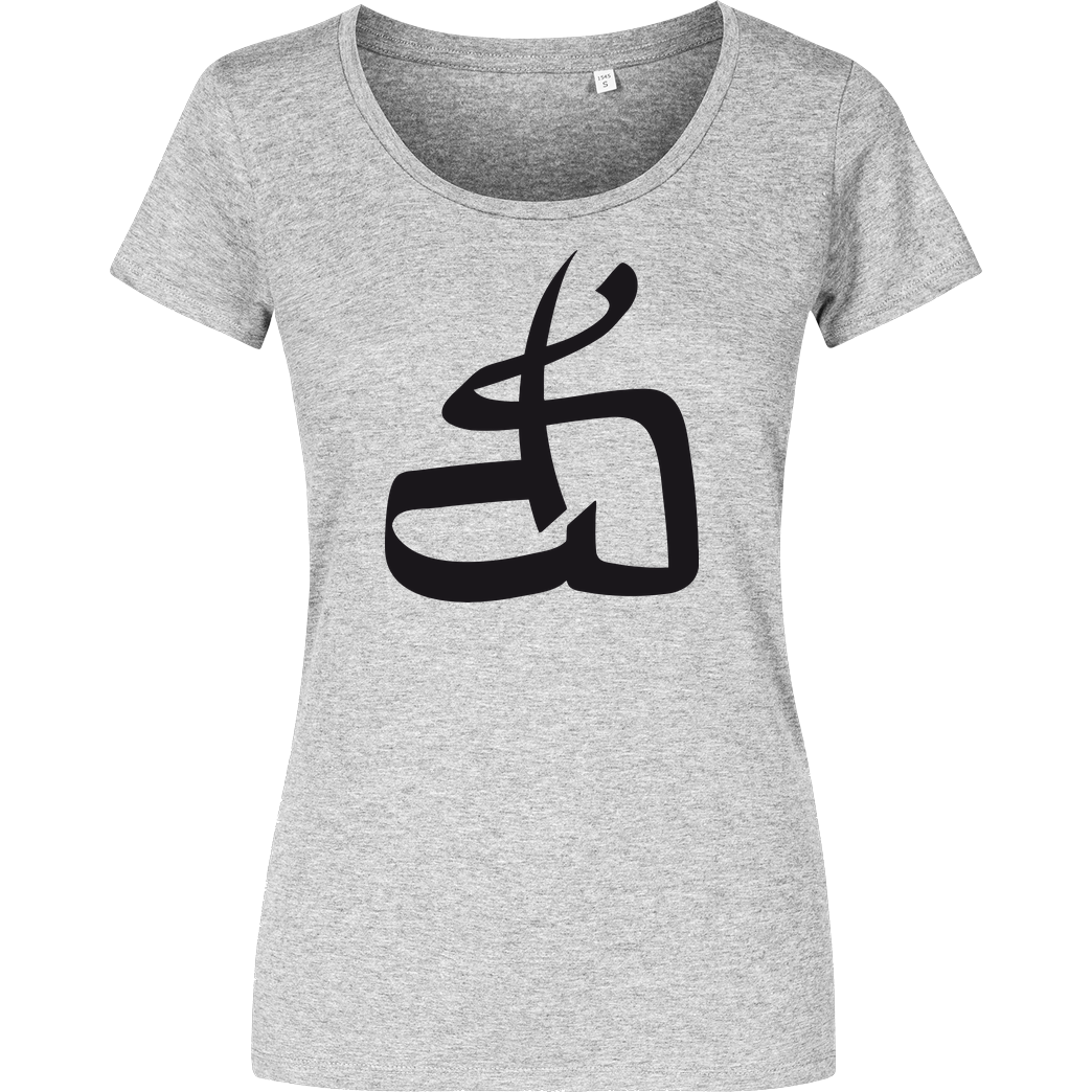 DerSorbus DerSorbus - Kalligraphie Logo T-Shirt Girlshirt heather grey
