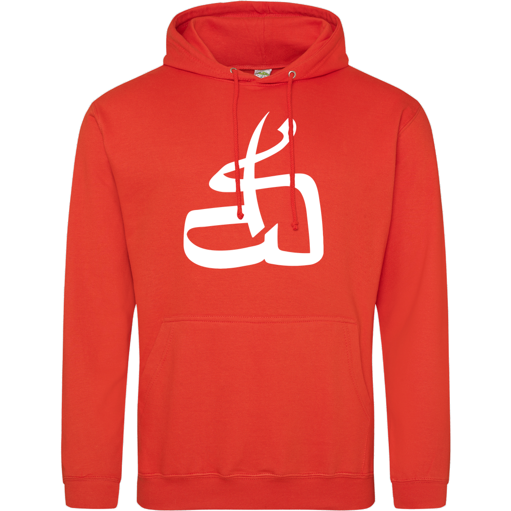 DerSorbus DerSorbus - Kalligraphie Logo Sweatshirt JH Hoodie - Orange
