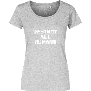 destroy all humans Girlshirt heather grey