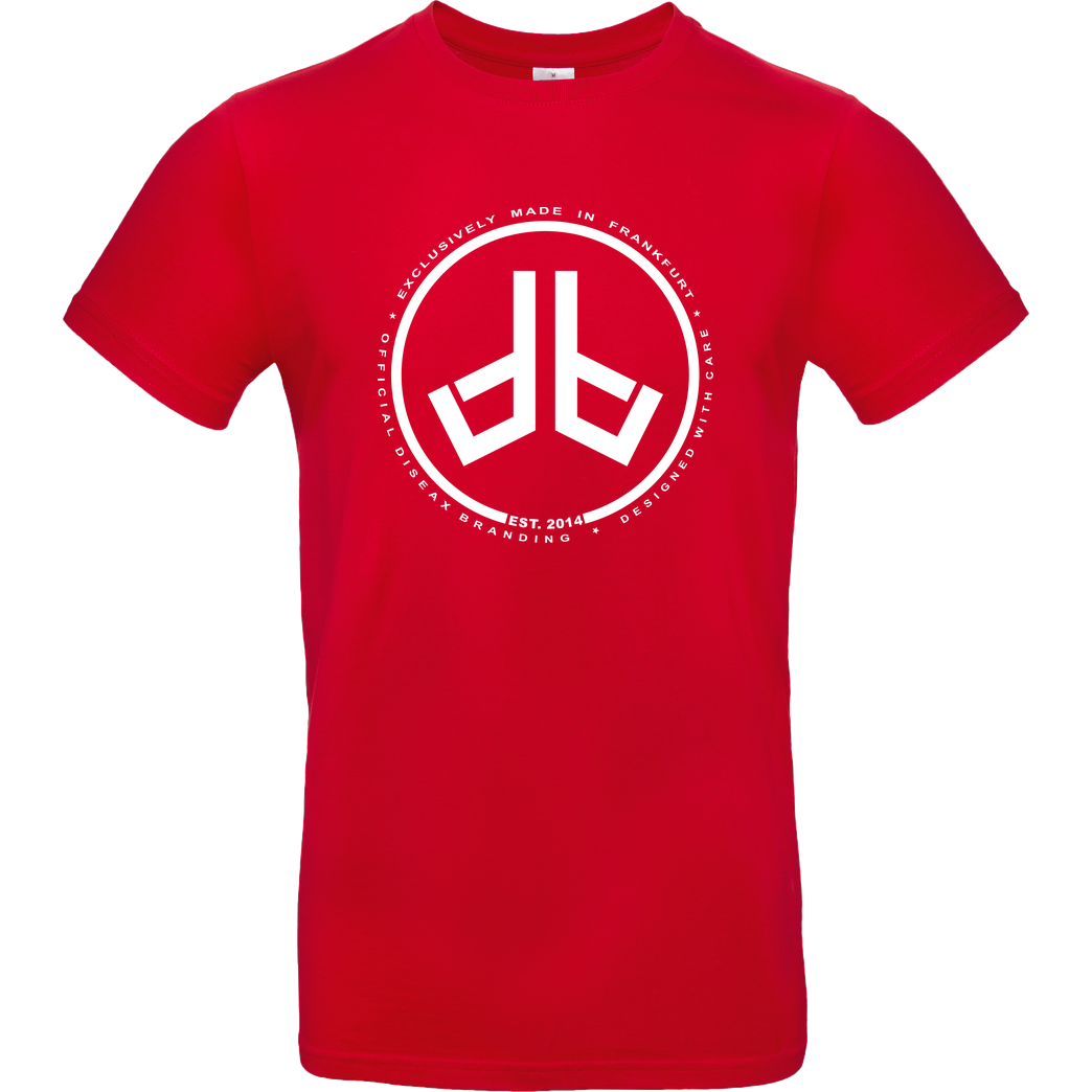 Diseax Diseax - Logo T-Shirt B&C EXACT 190 - Red