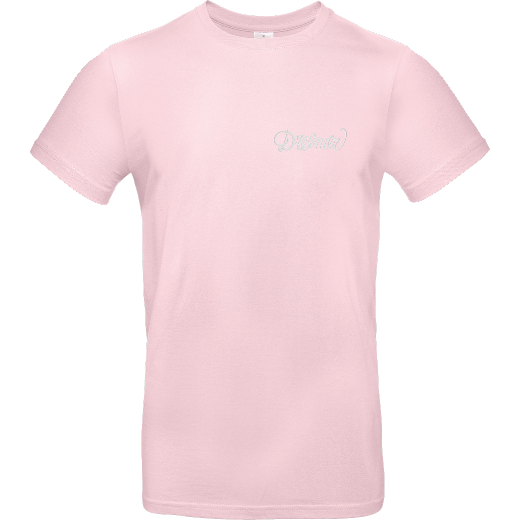 Dreemtum Dreemer - Lettering embroidered T-Shirt B&C EXACT 190 - Light Pink