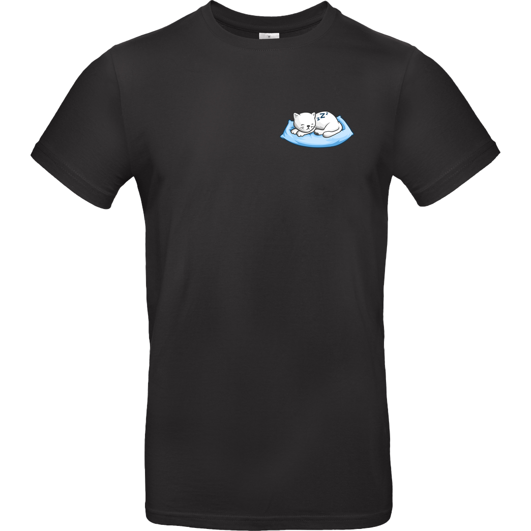 Dreemtum Dreemtum - Sleepy Cat T-Shirt B&C EXACT 190 - Black