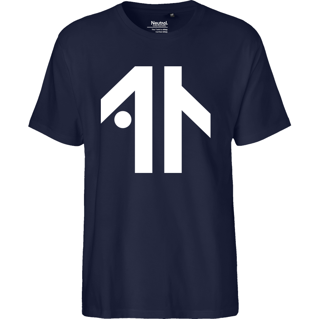 Dustin Dustin Naujokat - Logo T-Shirt Fairtrade T-Shirt - navy
