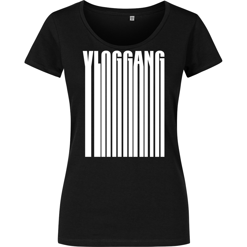 Dustin Dustin Naujokat - VlogGang Barcode T-Shirt Girlshirt schwarz