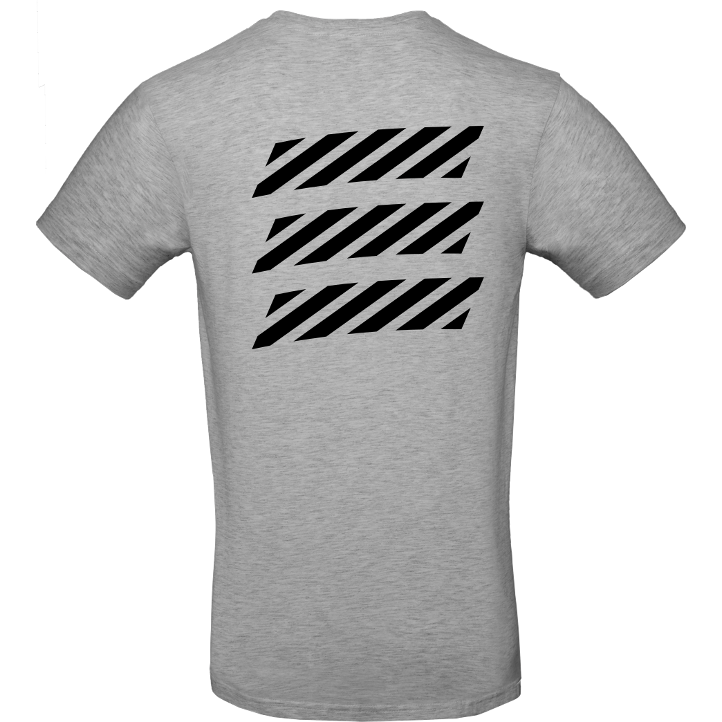 Echtso Echtso - Striped Logo T-Shirt B&C EXACT 190 - heather grey
