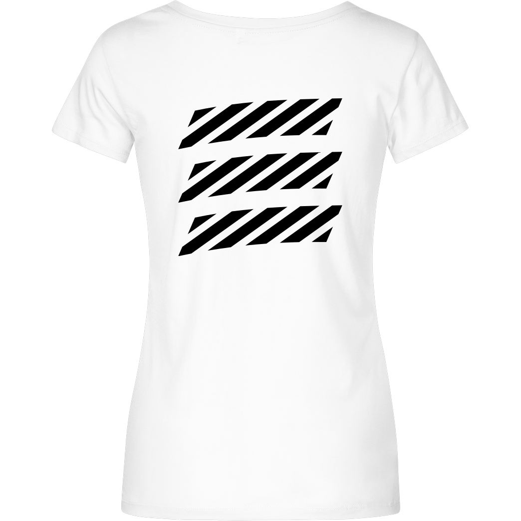 Echtso Echtso - Striped Logo T-Shirt Girlshirt weiss