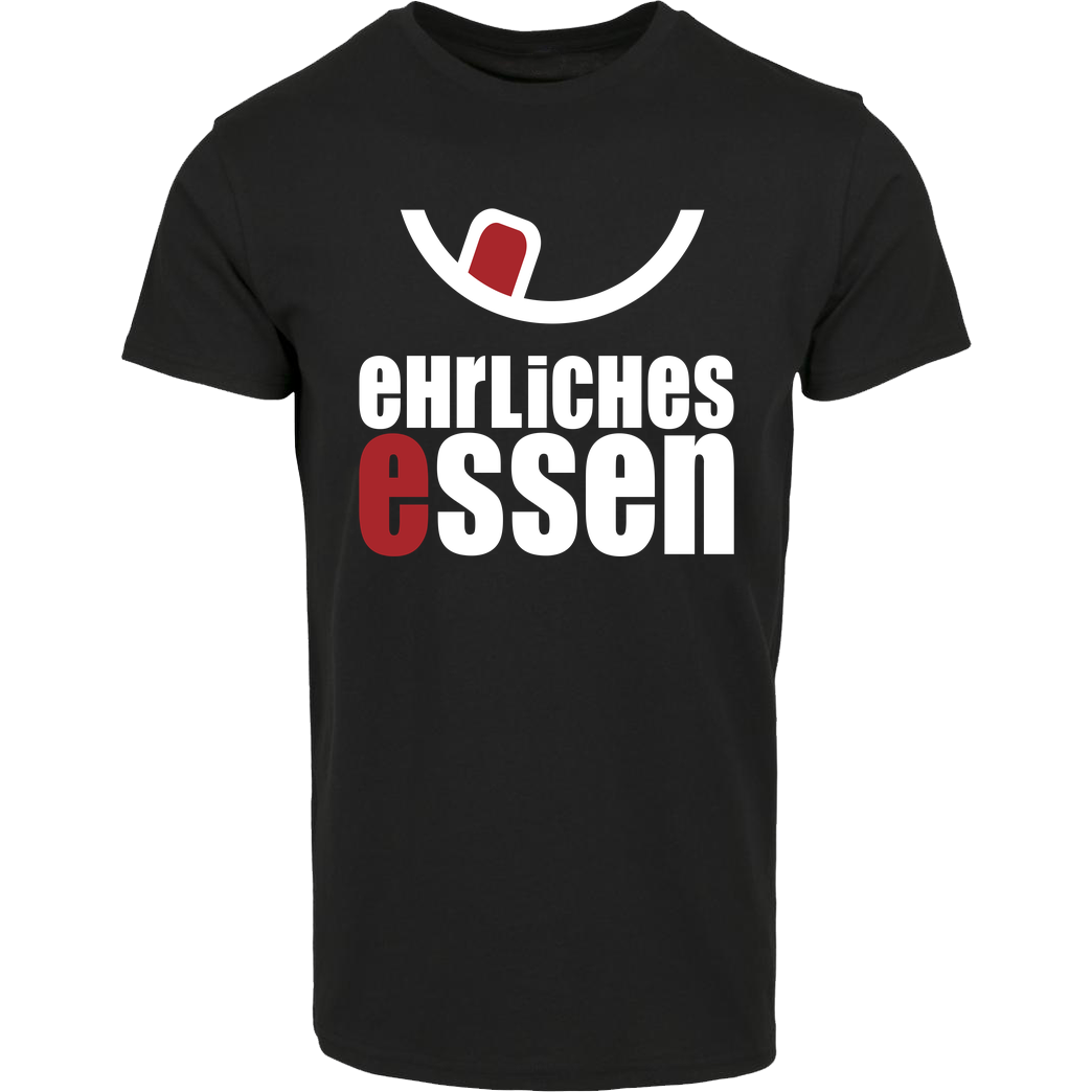 Ehrliches Essen Ehrliches Essen - Logo weiss T-Shirt House Brand T-Shirt - Black